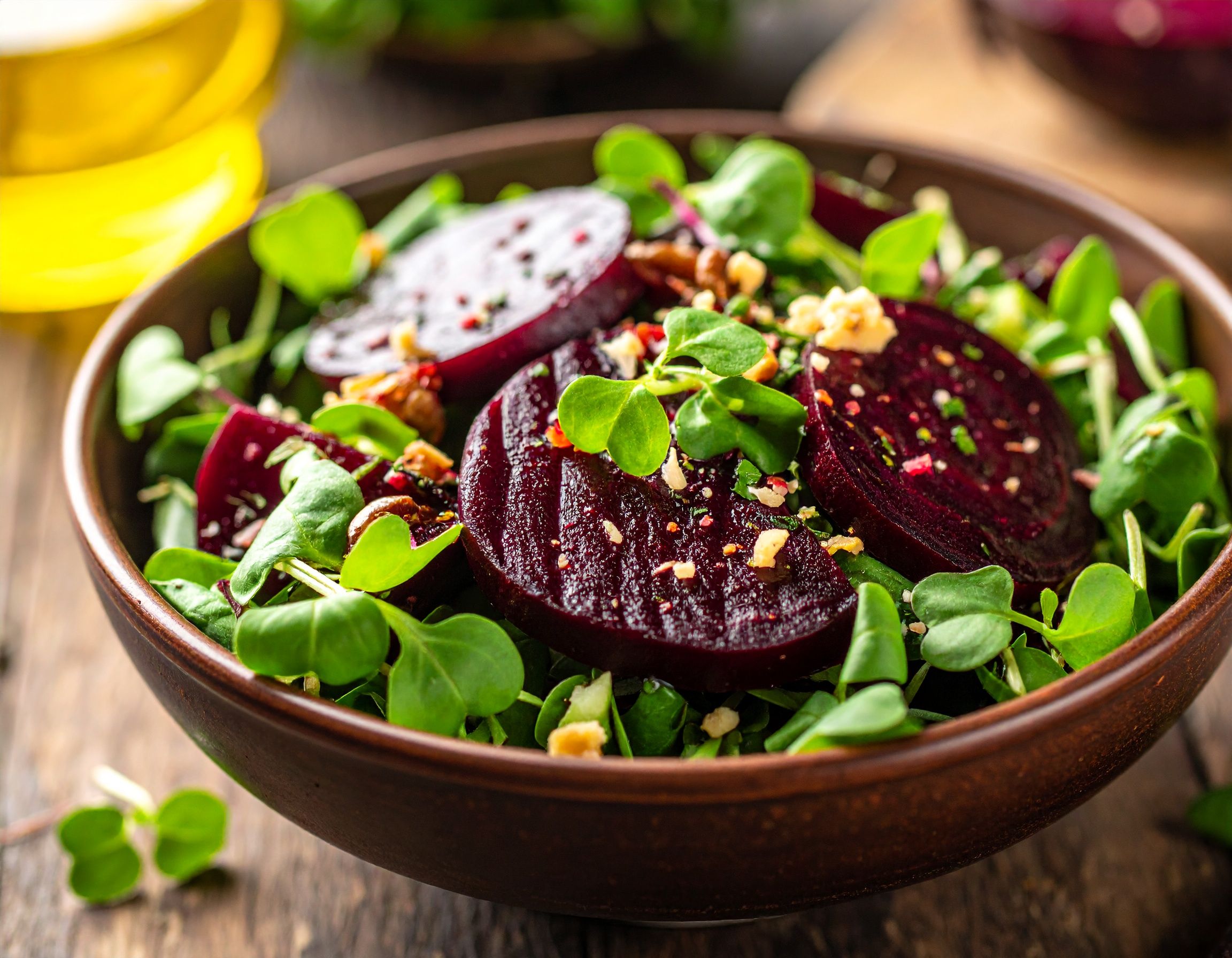 Mustard Microgreen & Beetroot Salad