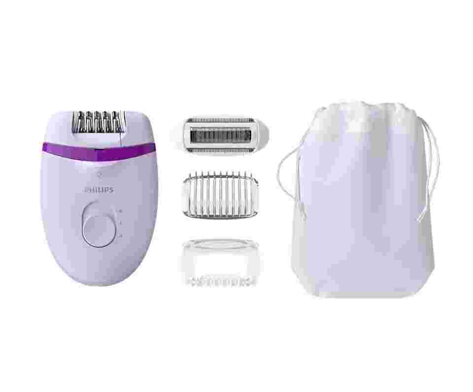 Philips Satinelle Essential Epilator W/OPTI & 4 Accessories