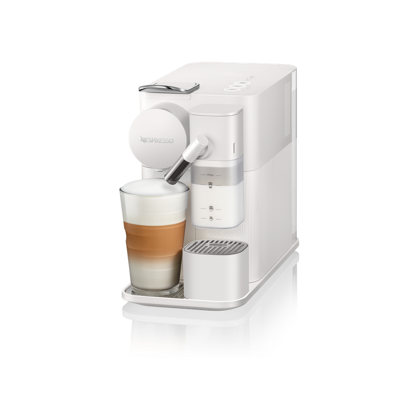 Nespresso Lattissima One Coffee Machine - Porcelain + Three Nespresso Coffee Sleeves - Expert Stores