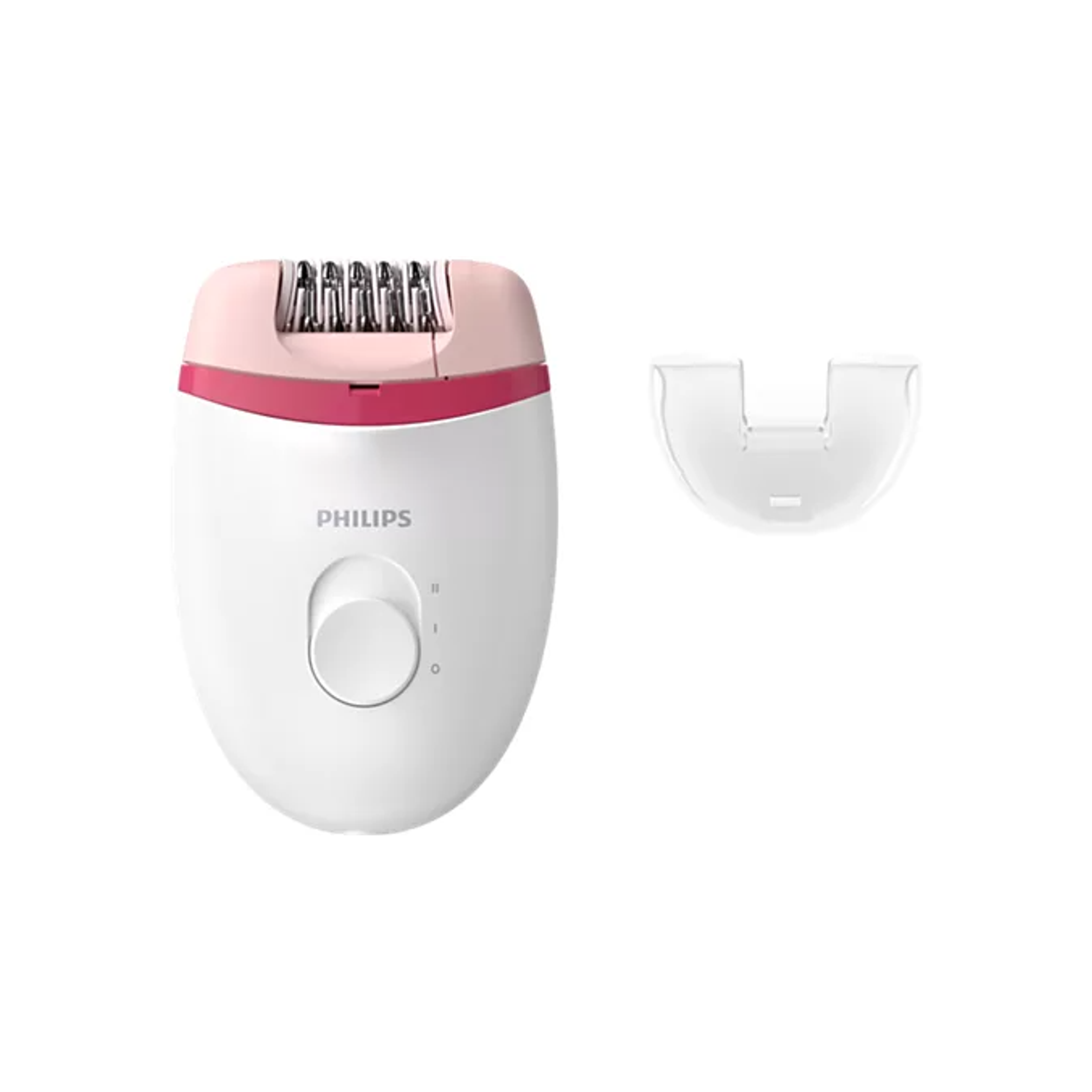 Philips Satinelle Essential Corded Compact Epilator - White/Pink
