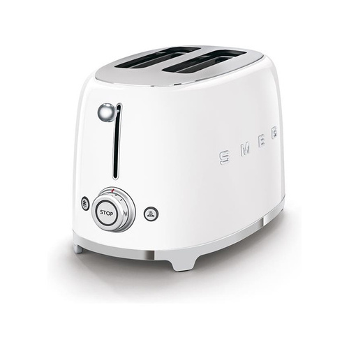 Smeg 50's Style Retro 2 Slice Toaster - Glossy White (Photo: 2)