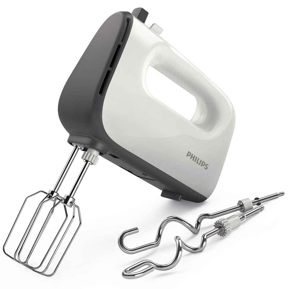 Philips Viva Collection 450W Hand Mixer - White