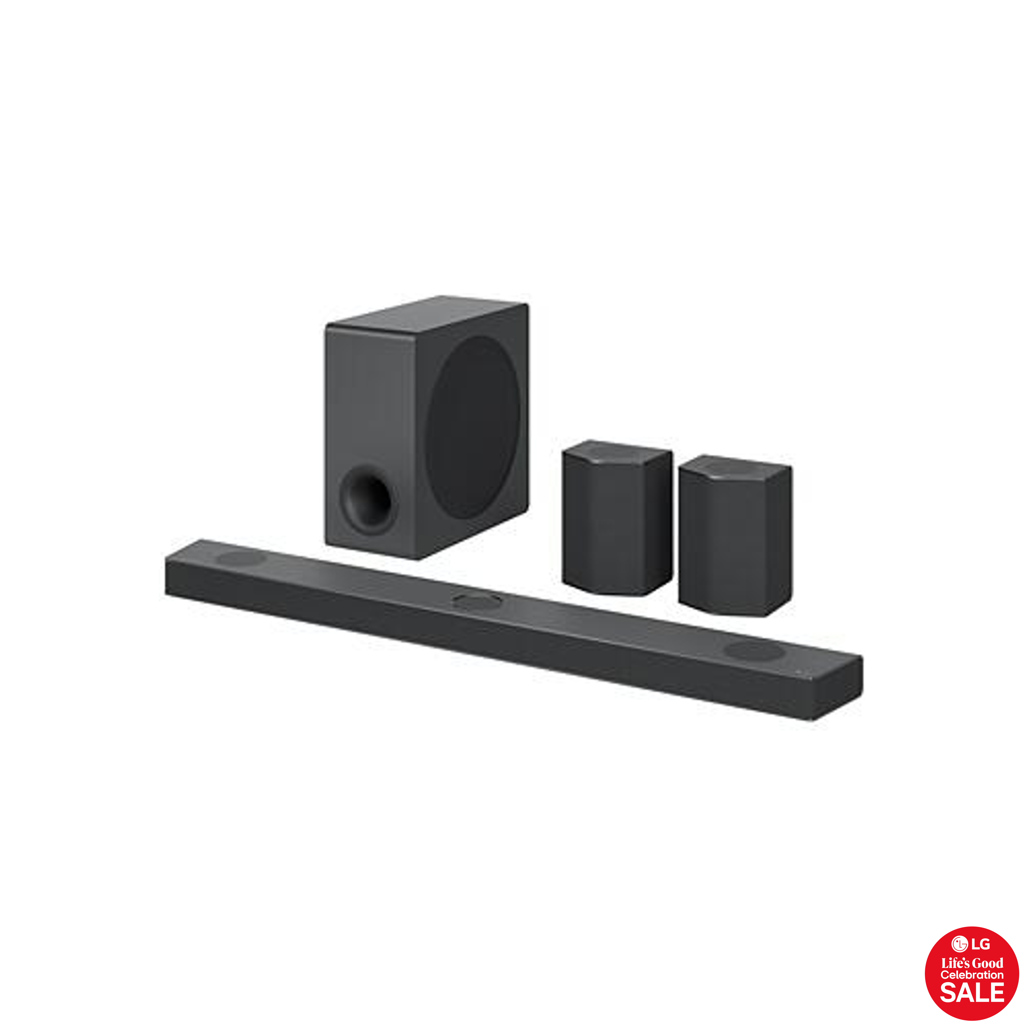 LG S95QR 9.1.5 ch High Res Audio Sound Bar with Dolby Atmos and Wireless Rear Surround Speakers