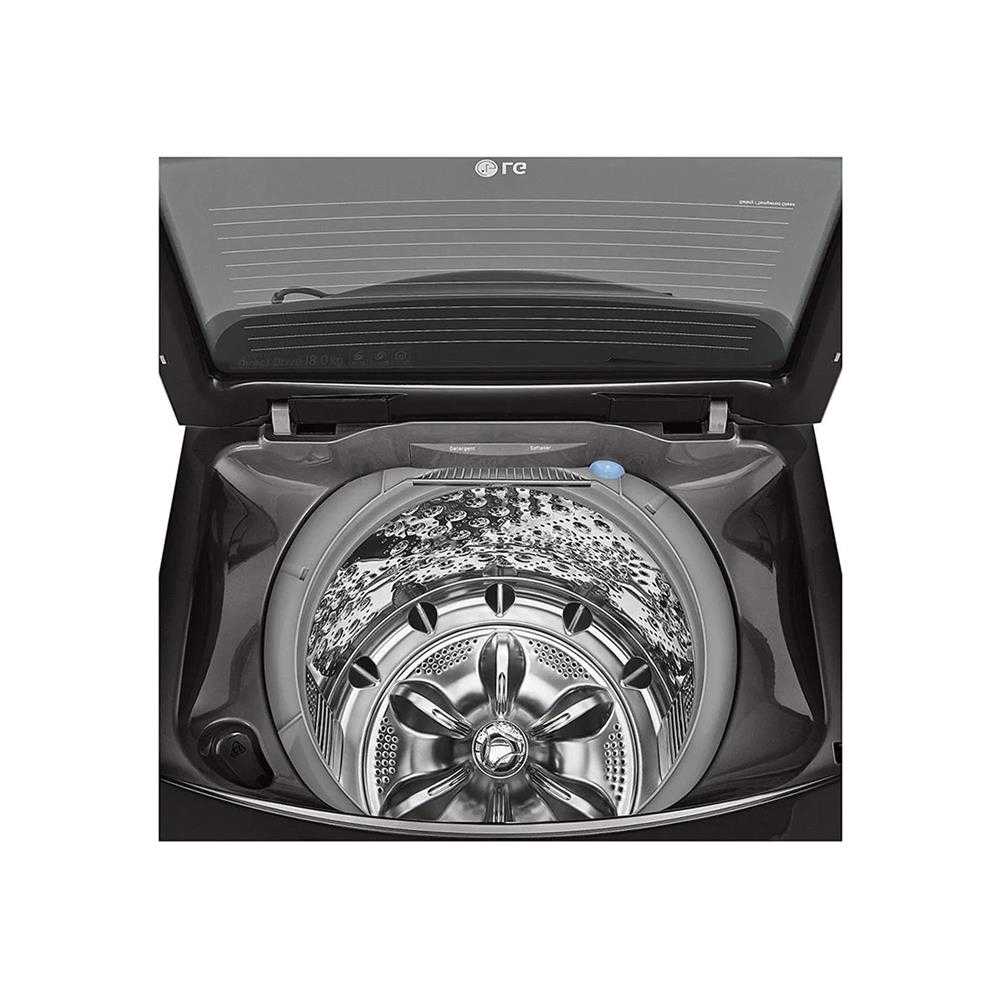 LG 21KG TurboWash3D Washing Machine Black Steel Expert Stores