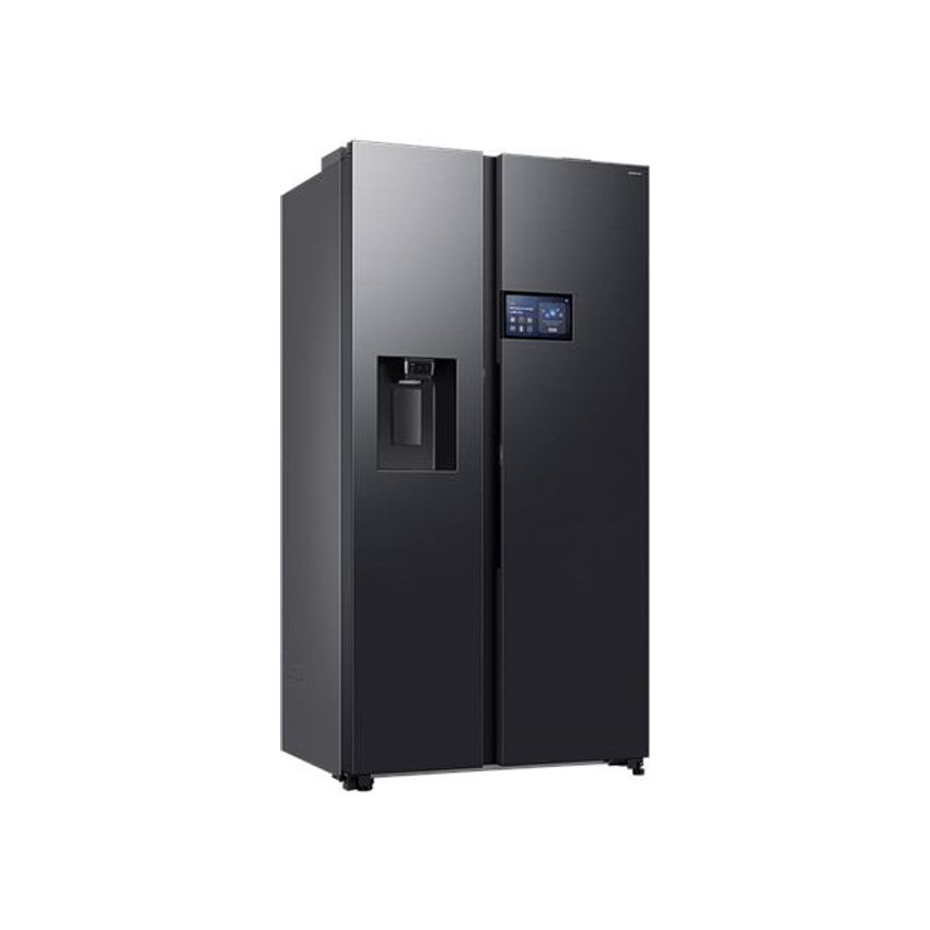 Samsung BESPOKE 594L AI Side by Side Fridge - 9” AI Home screen- Plumbed - Black (Photo: 2)