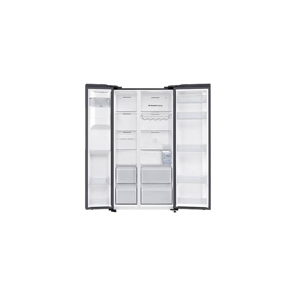 Samsung 617L Side by Side Fridge with Non-Plumbed Water & Ice Dispenser - Gentle Black + FREE GIFT (Photo: 4)