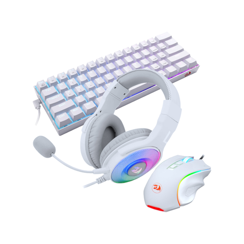 Redragon 3in1 Ms|hs|kb Wired Combo - White (Photo: 3)