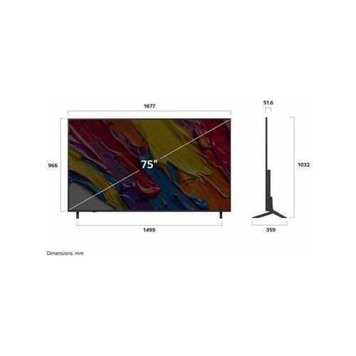 LG 75 inch QNED AI QNED82 4K Smart TV AI Magic remote HDR10 webOS25 2025 (Photo: 4)
