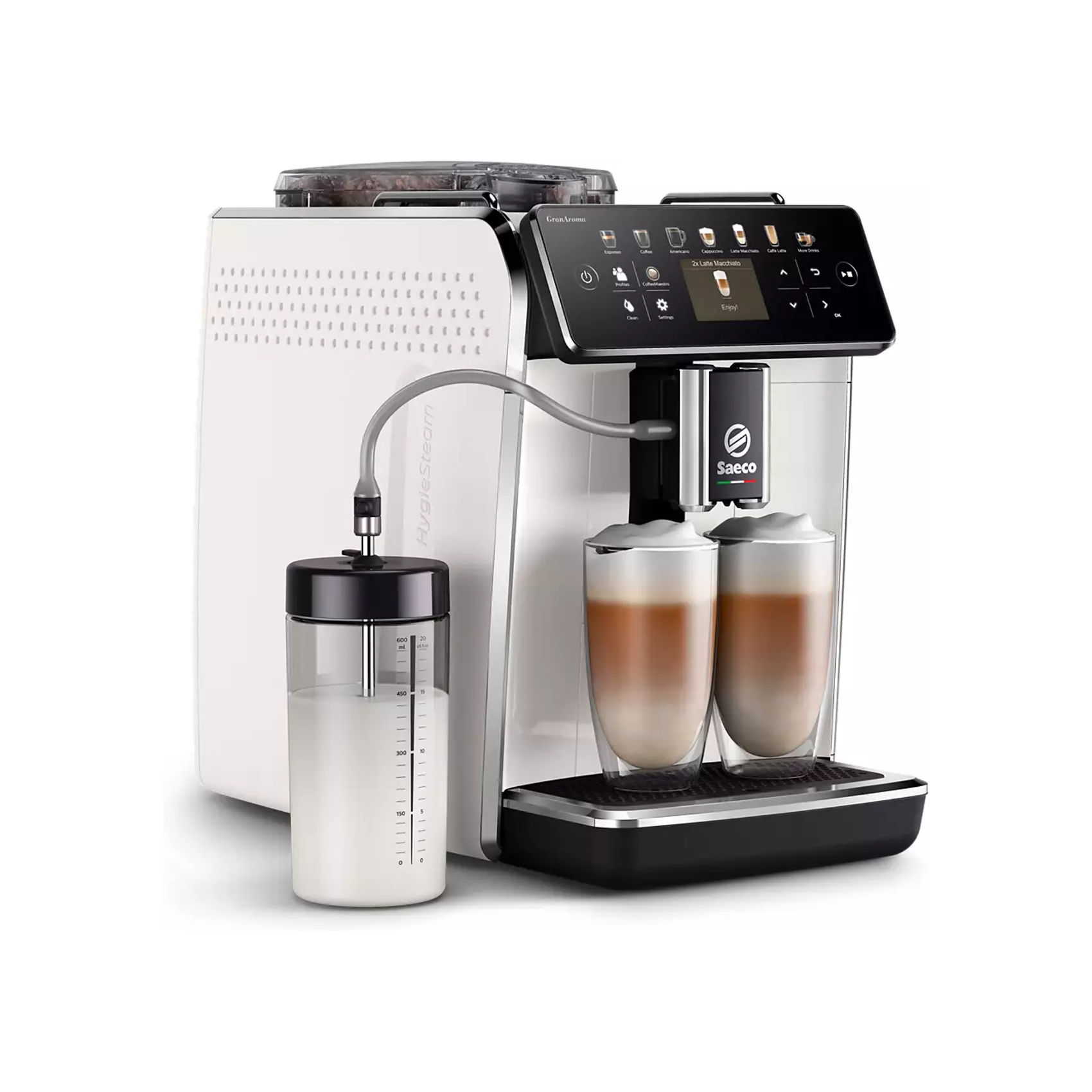 Saeco GranAroma Fully Automatic Espresso Machine - White (Photo: 4)