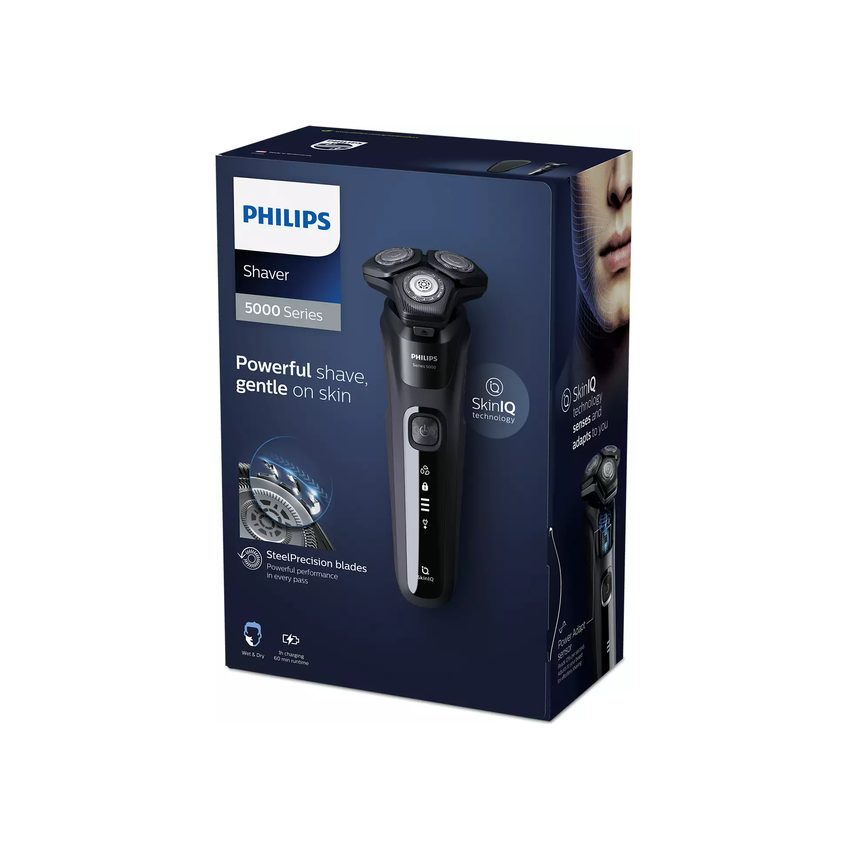 Philips Series 5000 Wet & Dry Electric Shaver - Deep Black