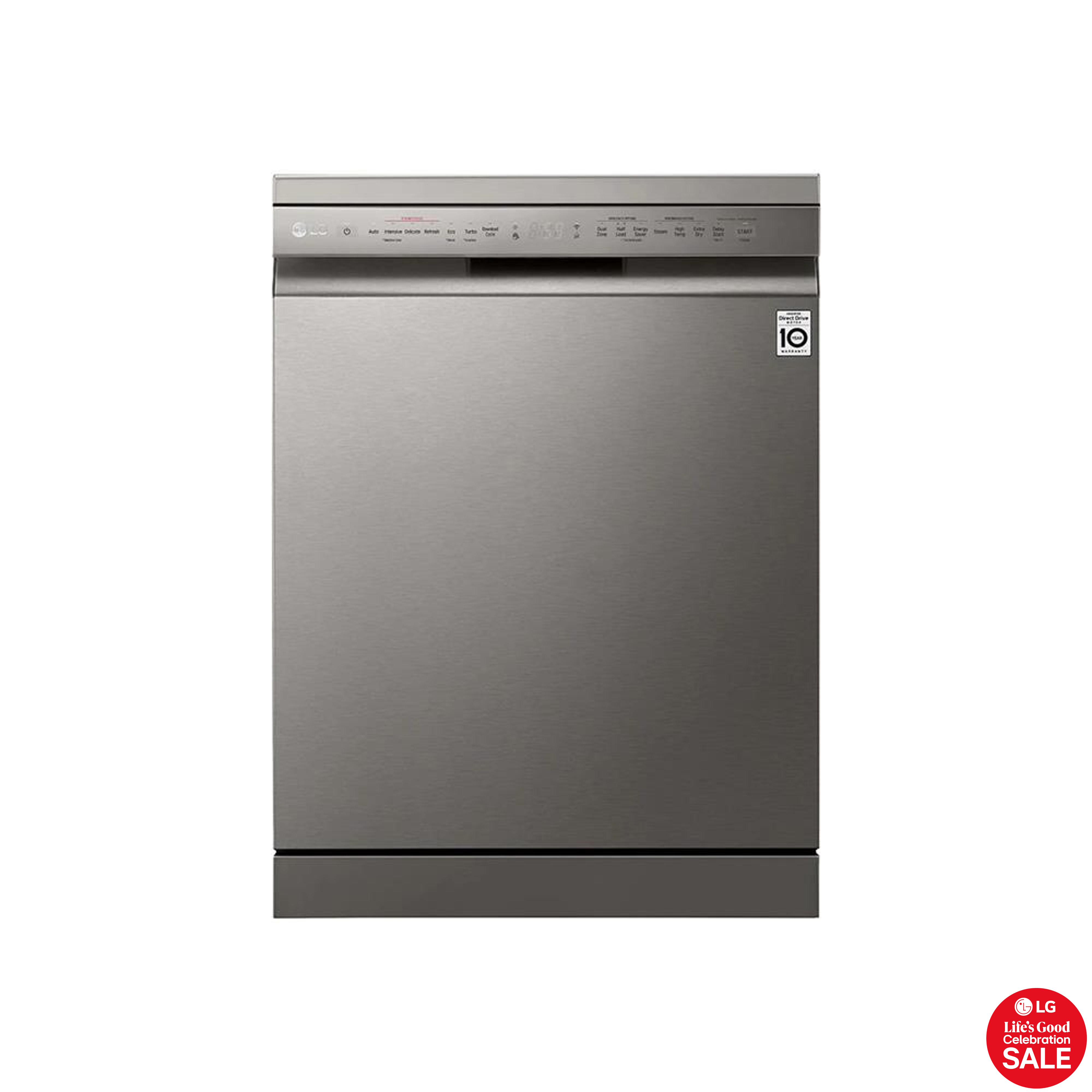 LG 14 Place QuadWash™ Steam Dishwasher - Platinum Silver