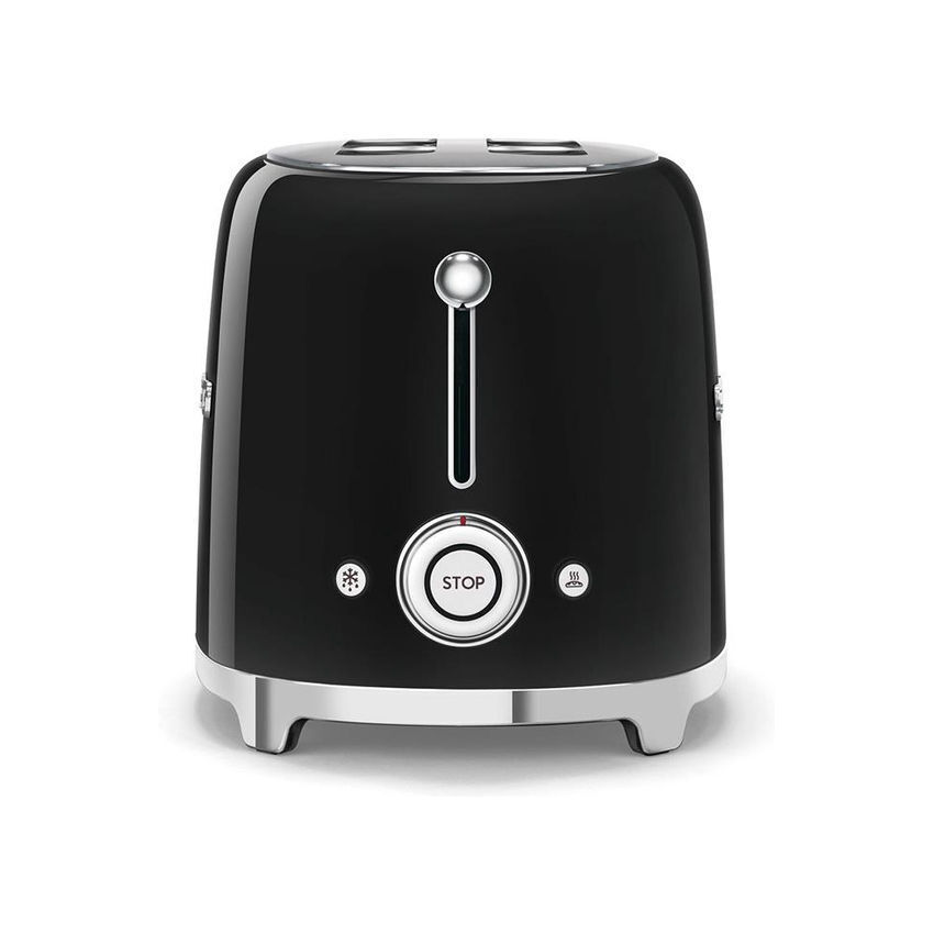 Smeg 50's Style Retro 2 Slice Toaster - Glossy Black (Photo: 3)