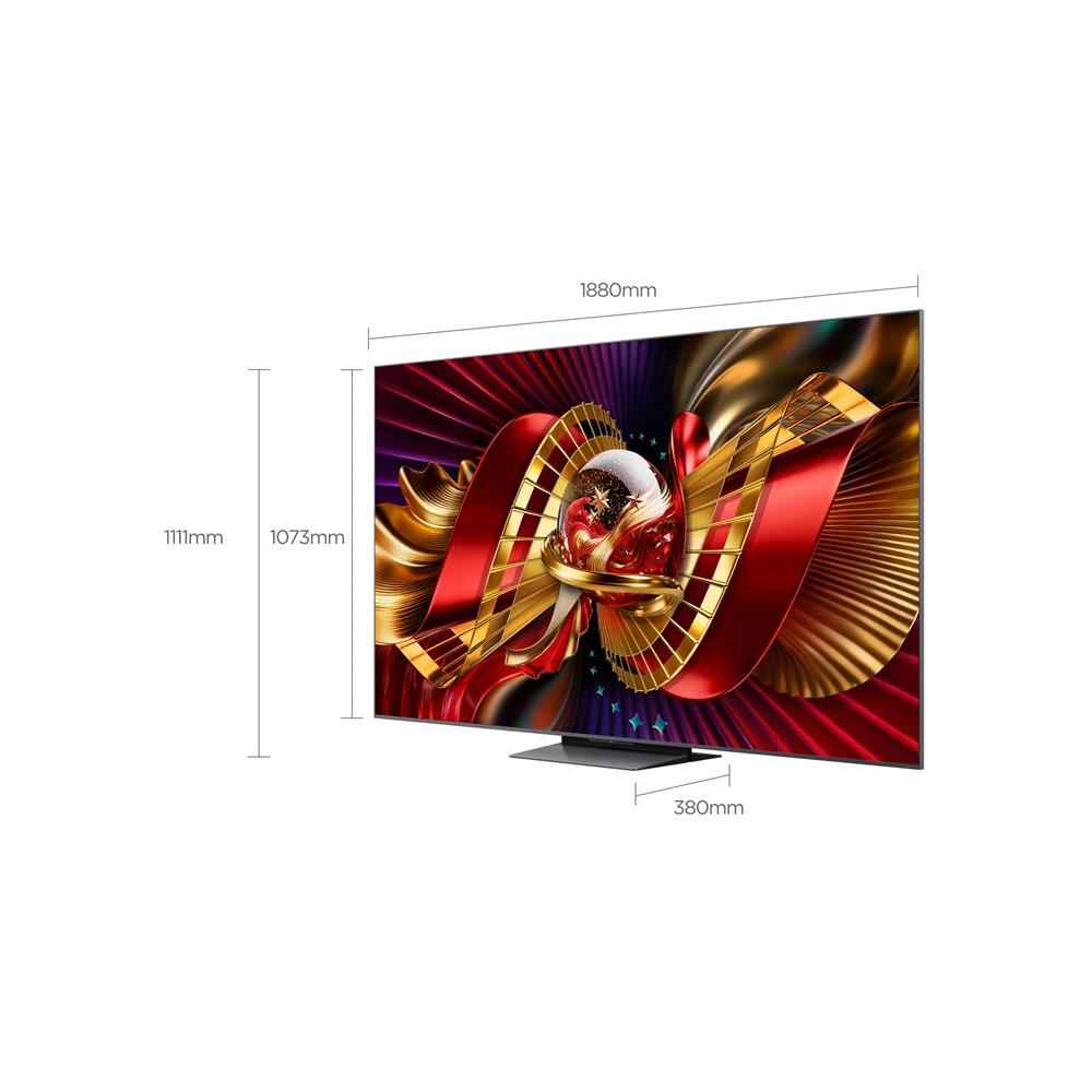 TCL 85-inch C8L SQD-Mini LED Google TV 144Hz - Expert Stores