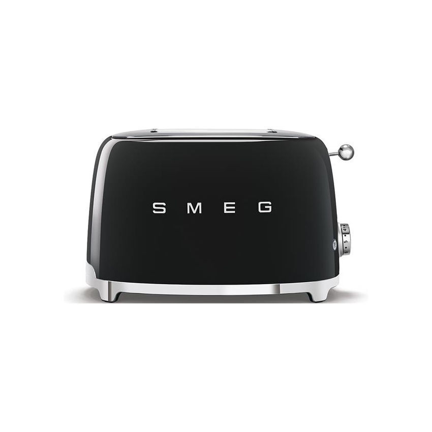 Smeg 50's Style Retro 2 Slice Toaster - Glossy Black (Photo: 4)