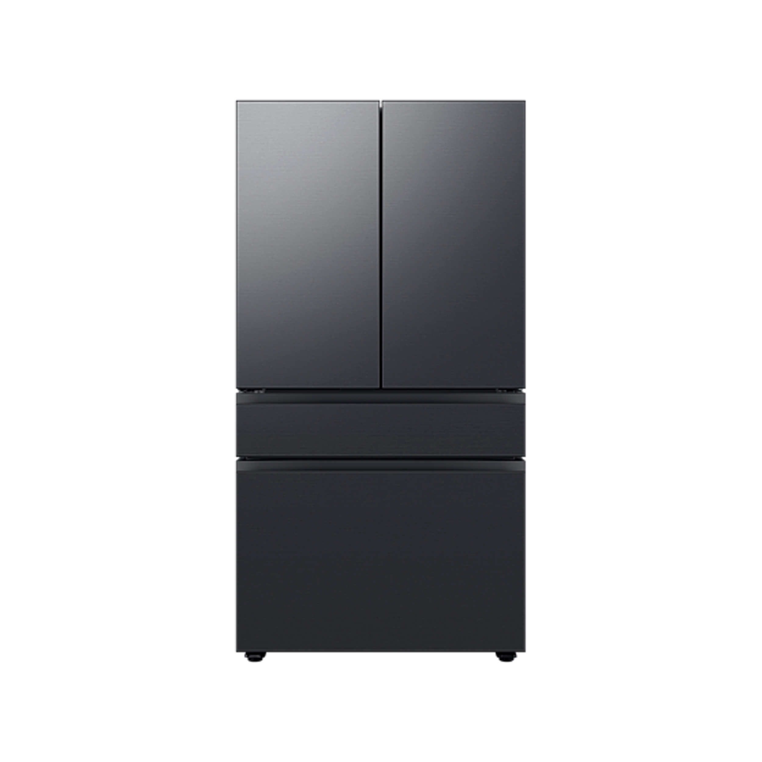 Samsung Bespoke 630L Net French Door Refrigerator with changeable panels - Matt Black Stainless Steel