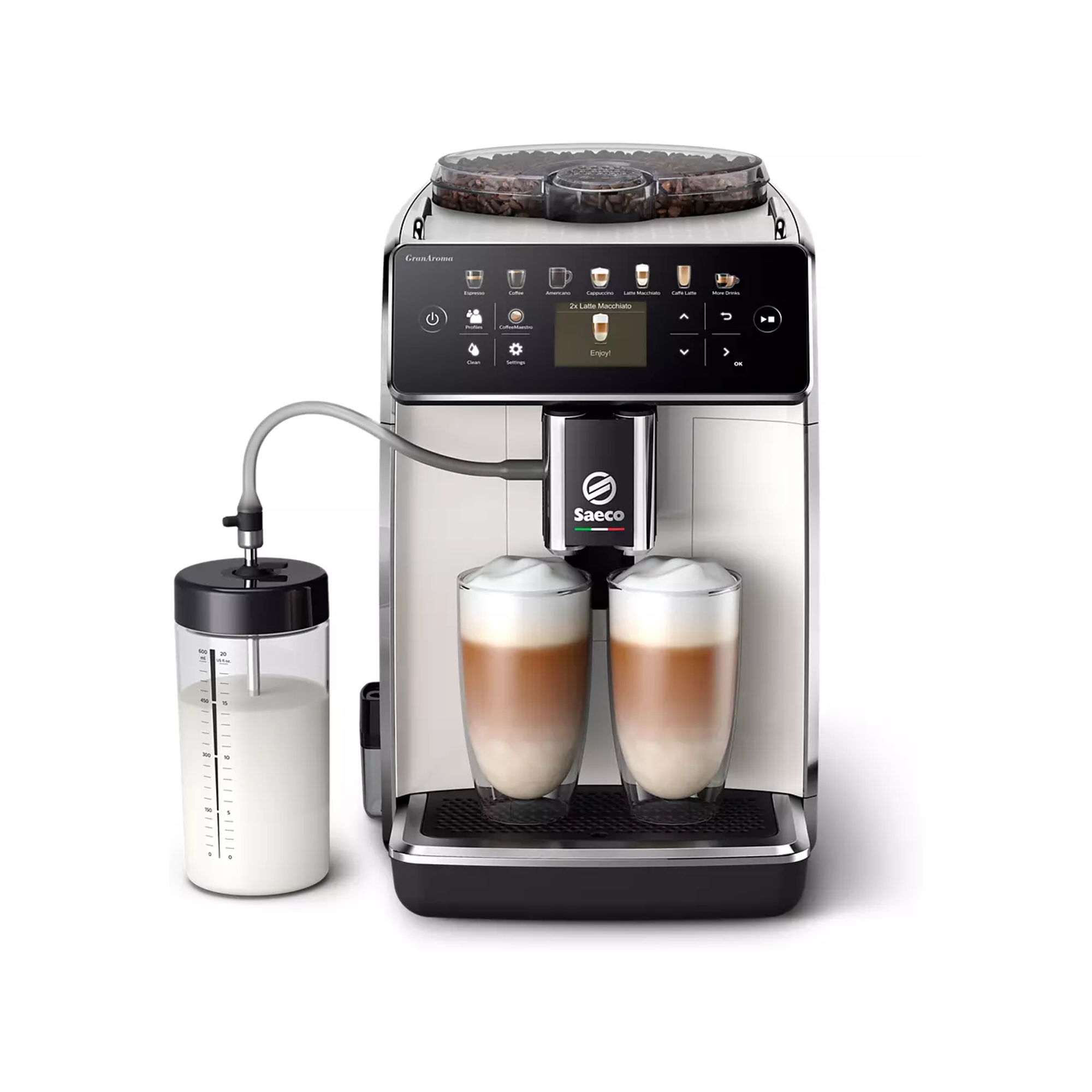 Saeco GranAroma Fully Automatic Espresso Machine - White