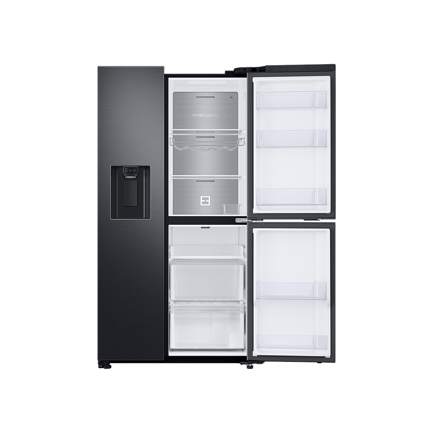 Samsung 602L 3 Door Fridge/Freezer with Water Dispenser - Black (Photo: 3)