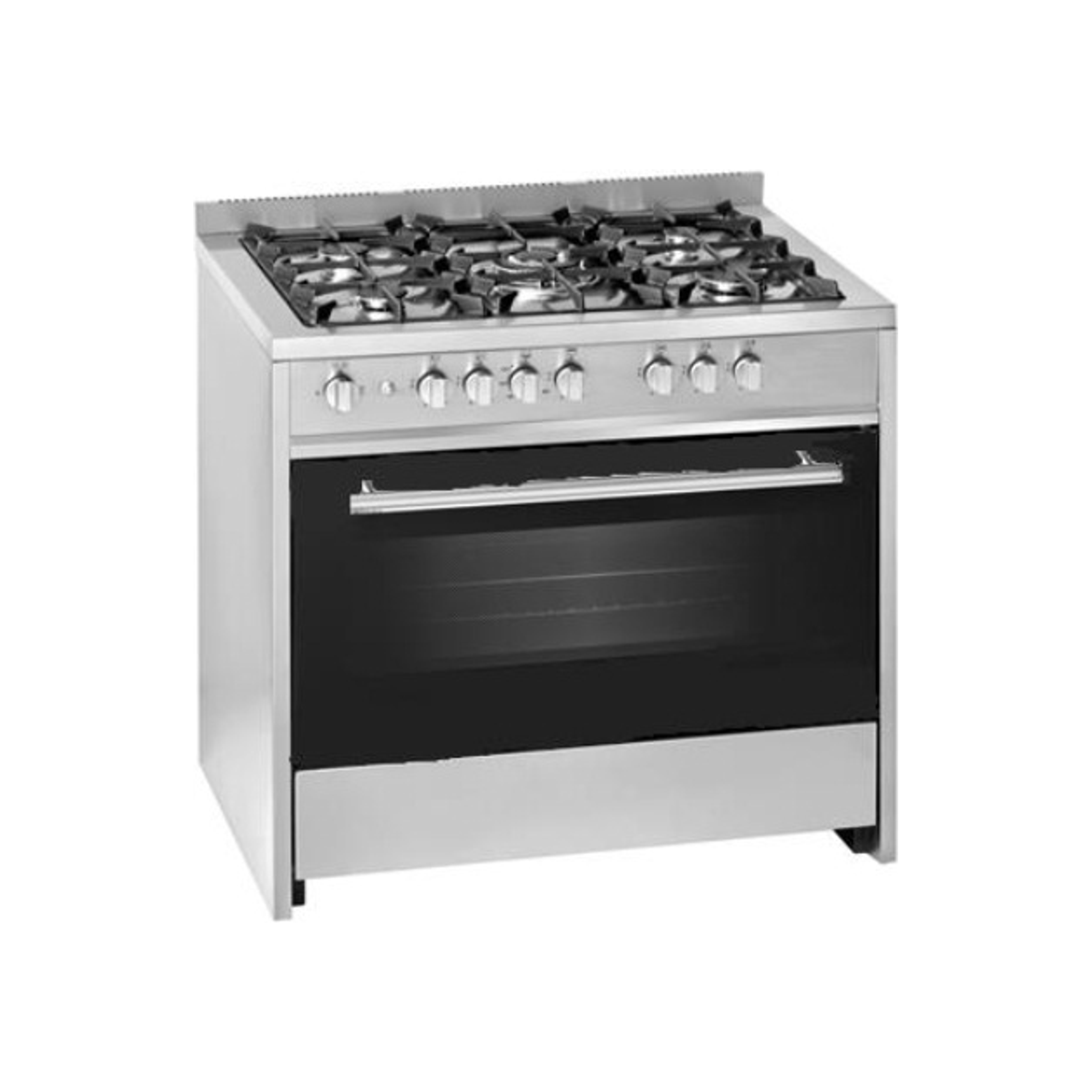 Meireles 90cm Freestanding Gas Electric Stove - Stainless Steel