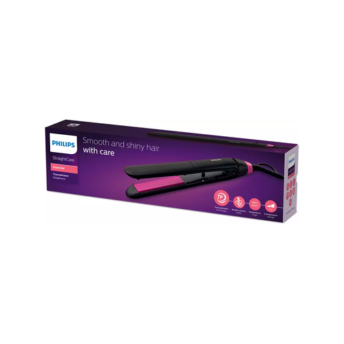 Philips StraightCare Essential ThermoProtect Straightener - Black/Pink (Photo: 8)