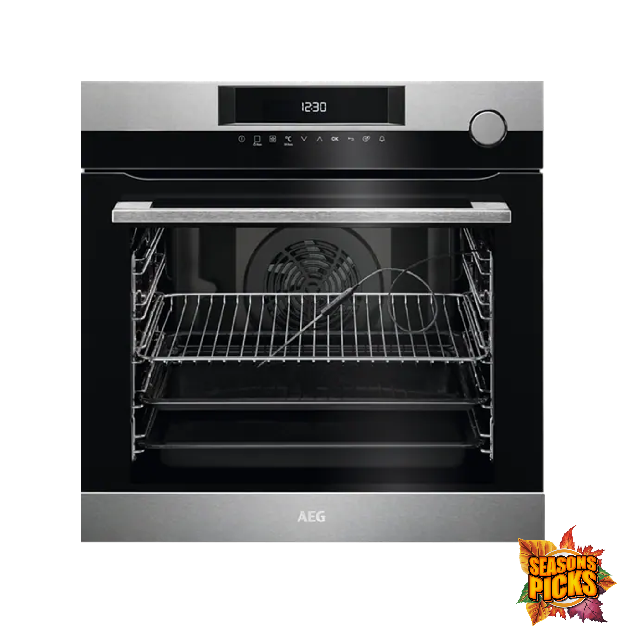 AEG 60cm 7000 Series Built-in Steam oven 77L With Pyrolytic Cleaning