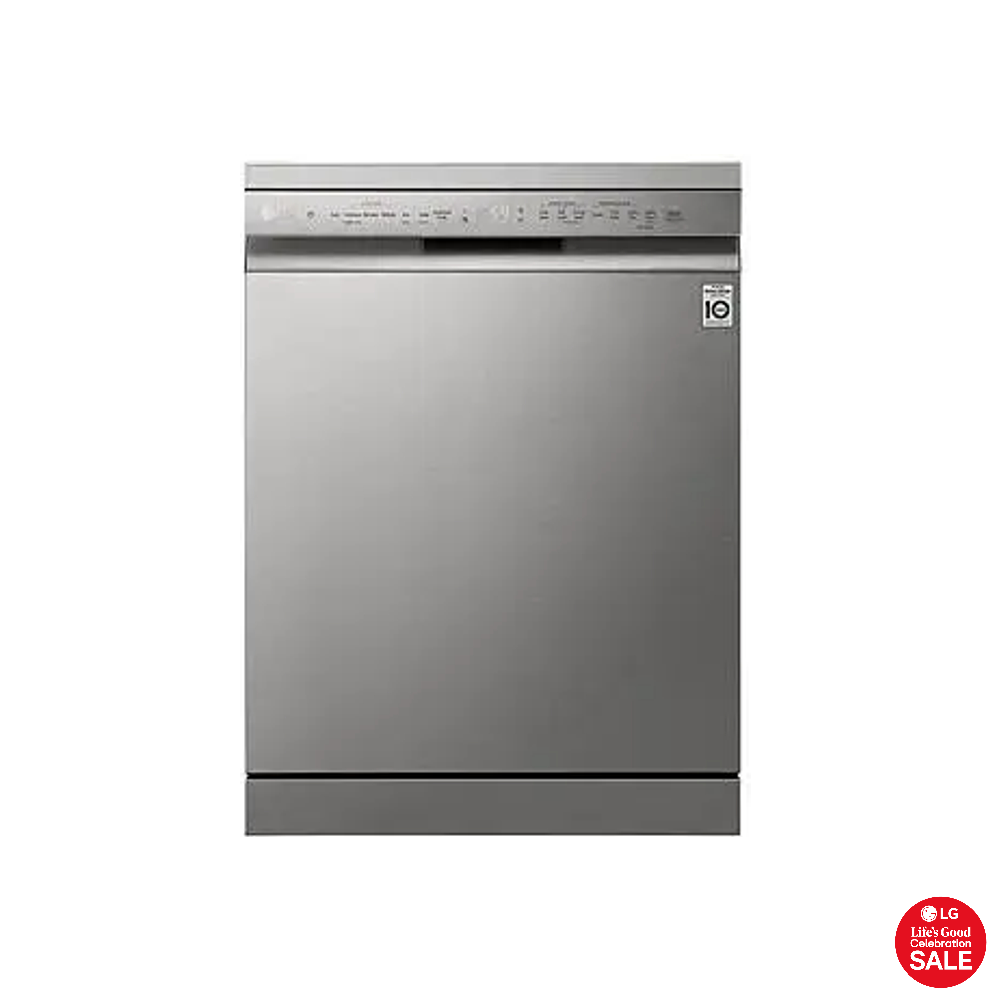 LG 14 Place QuadWash™ Steam Direct Drive Dishwasher - Platinum Silver