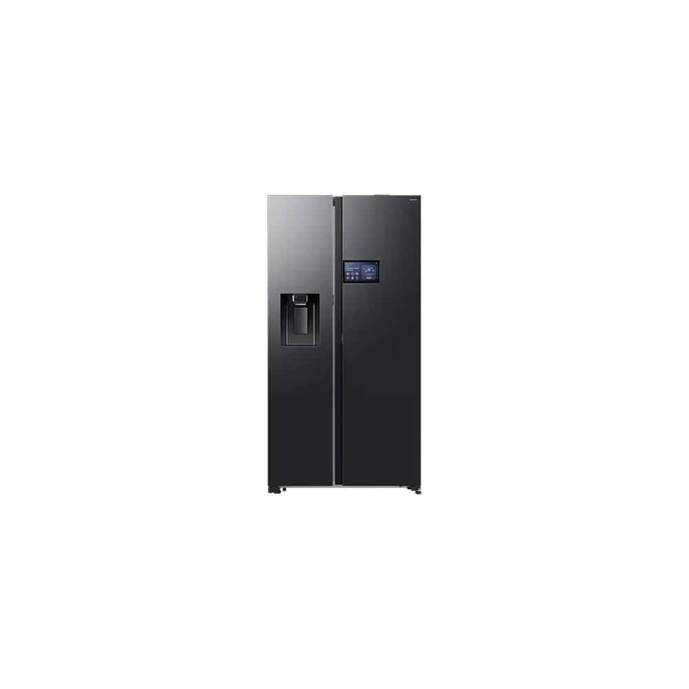 Samsung BESPOKE 594L AI Side by Side Fridge - 9” AI Home screen- Plumbed - Black