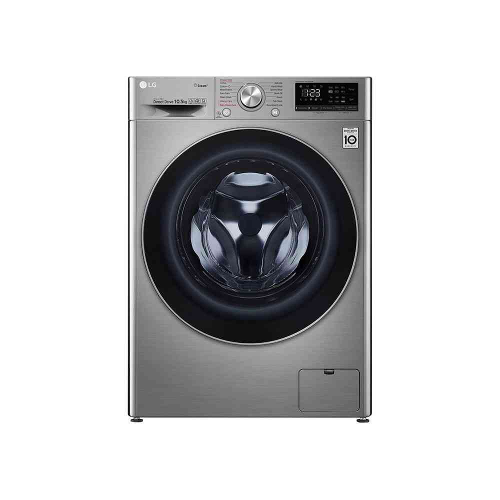 LG 10.5kg AI DD Front Loader Washing Machine - Silver Vivace