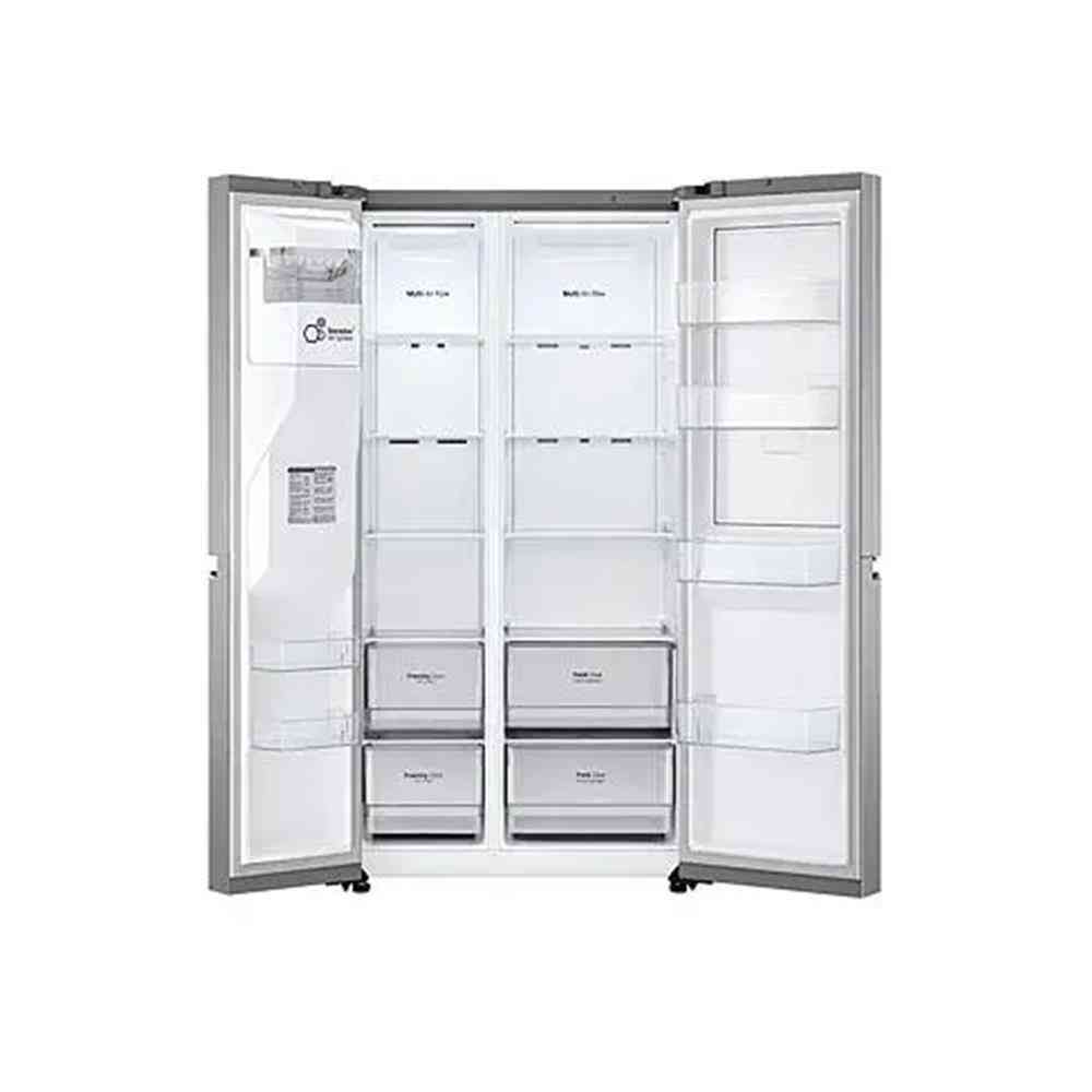 LG 611L Nett Side by Side Fridge with Water & Ice Dispenser - Platinum Silver (Photo: 3)