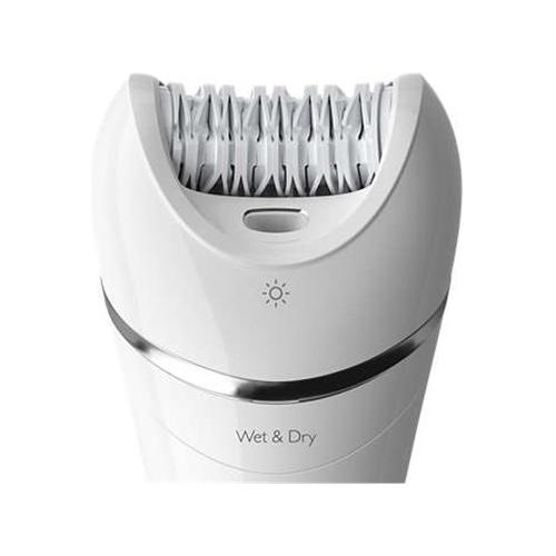 Philips Wet & Dry Epilator Series 8000 with 3 Accessories - White