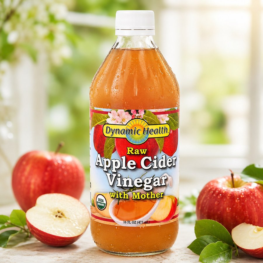 Dynamic Health Pure Apple Cider Vinegar With Mother