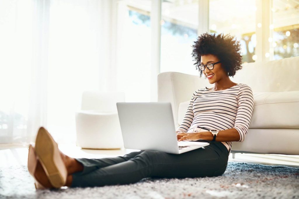 woman on laptop