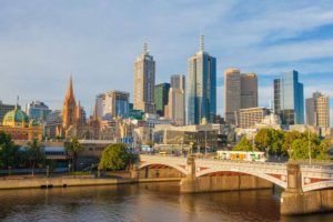 This is an image of Melbourne city, in Australia.