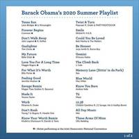 Barack Obama’s Summer 2020 Playlist