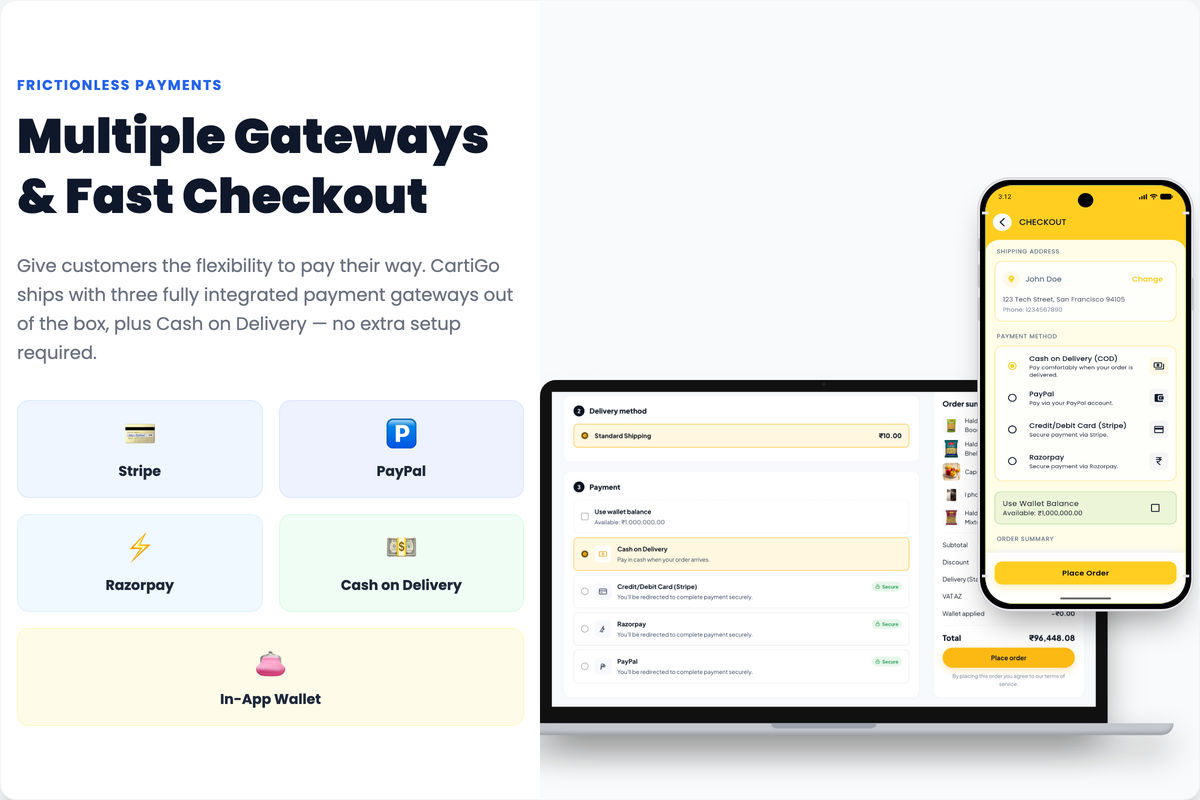 Multiple Payment Gateways