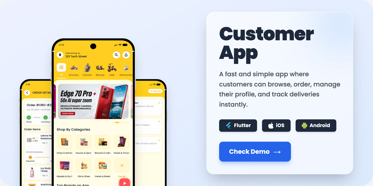 Customer App – Click to Download Demo