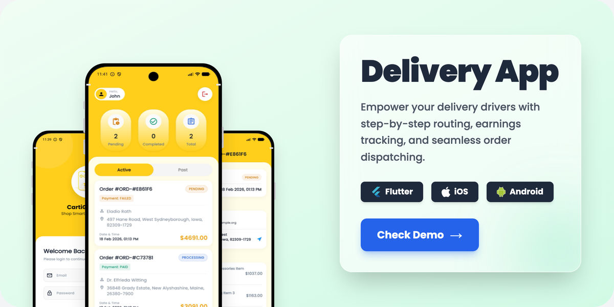 Delivery Boy App – Click to Download Demo