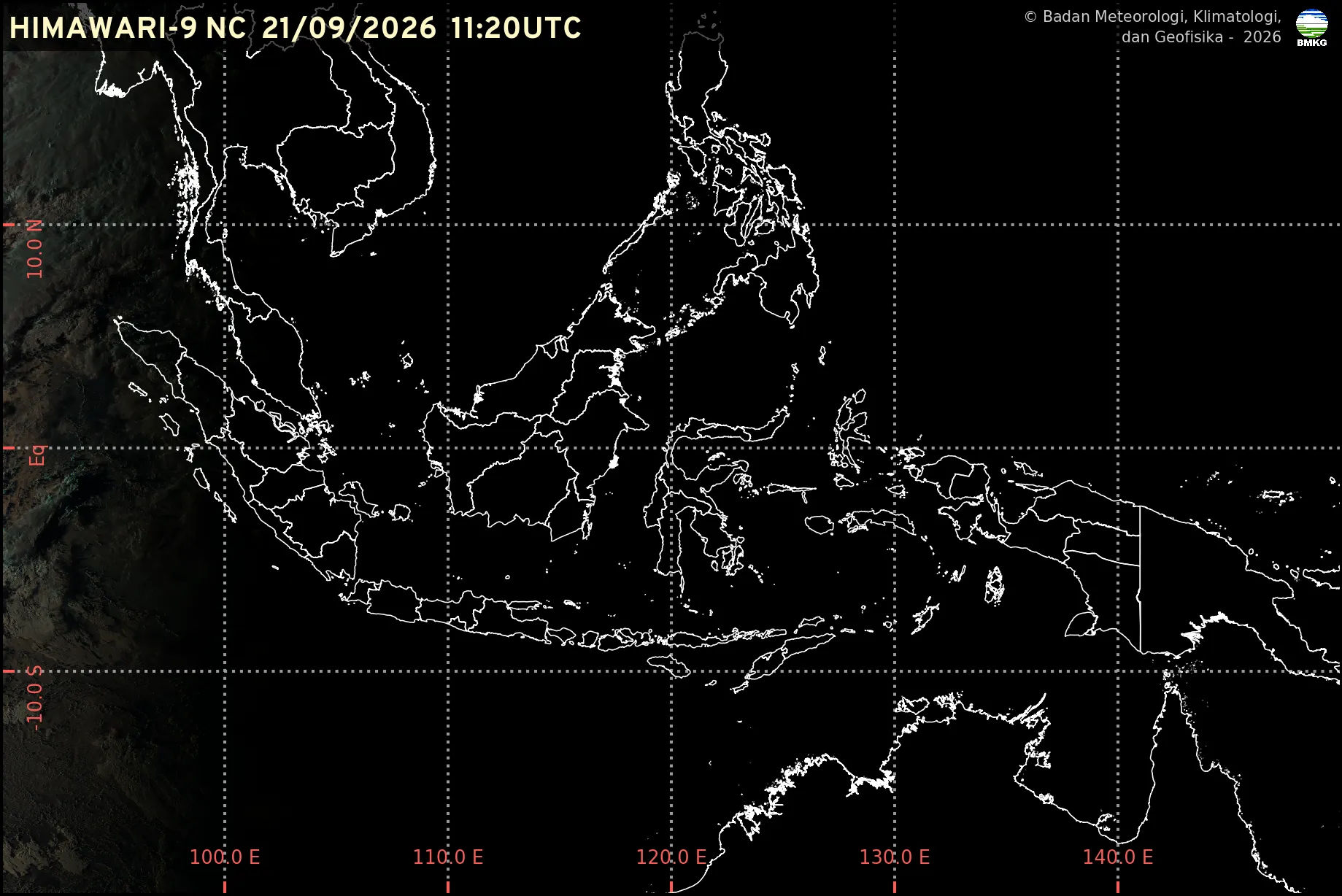 Pantauan radar cuaca Indonesia 21 September 2026