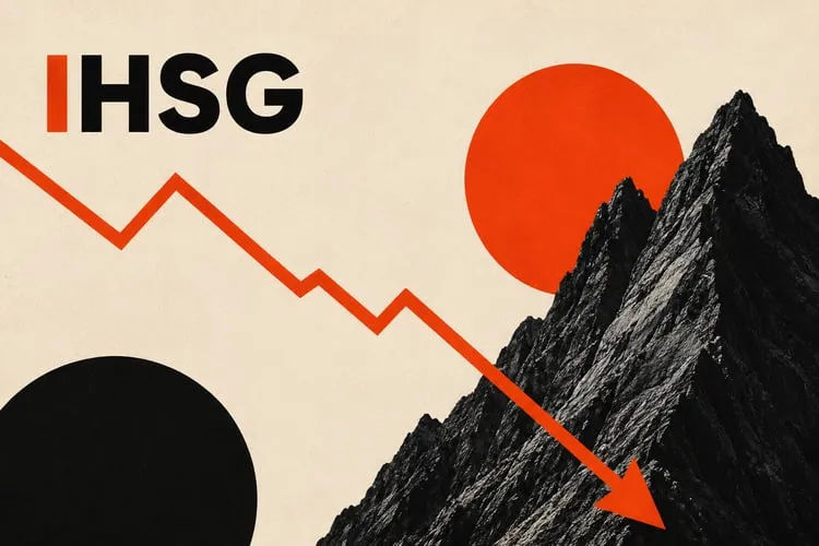 IHSG Anjlok Hari Ini 1,15 Persen Menanti Hasil Rapat Bank Indonesia