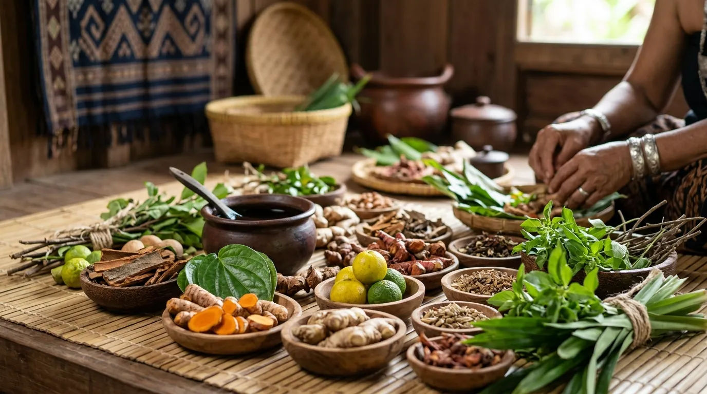 Detail ramuan tradisional untuk ritual adat di Banten
