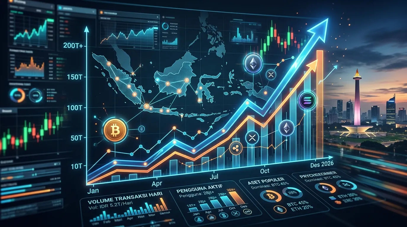 Grafik transaksi aset kripto Indonesia 2026