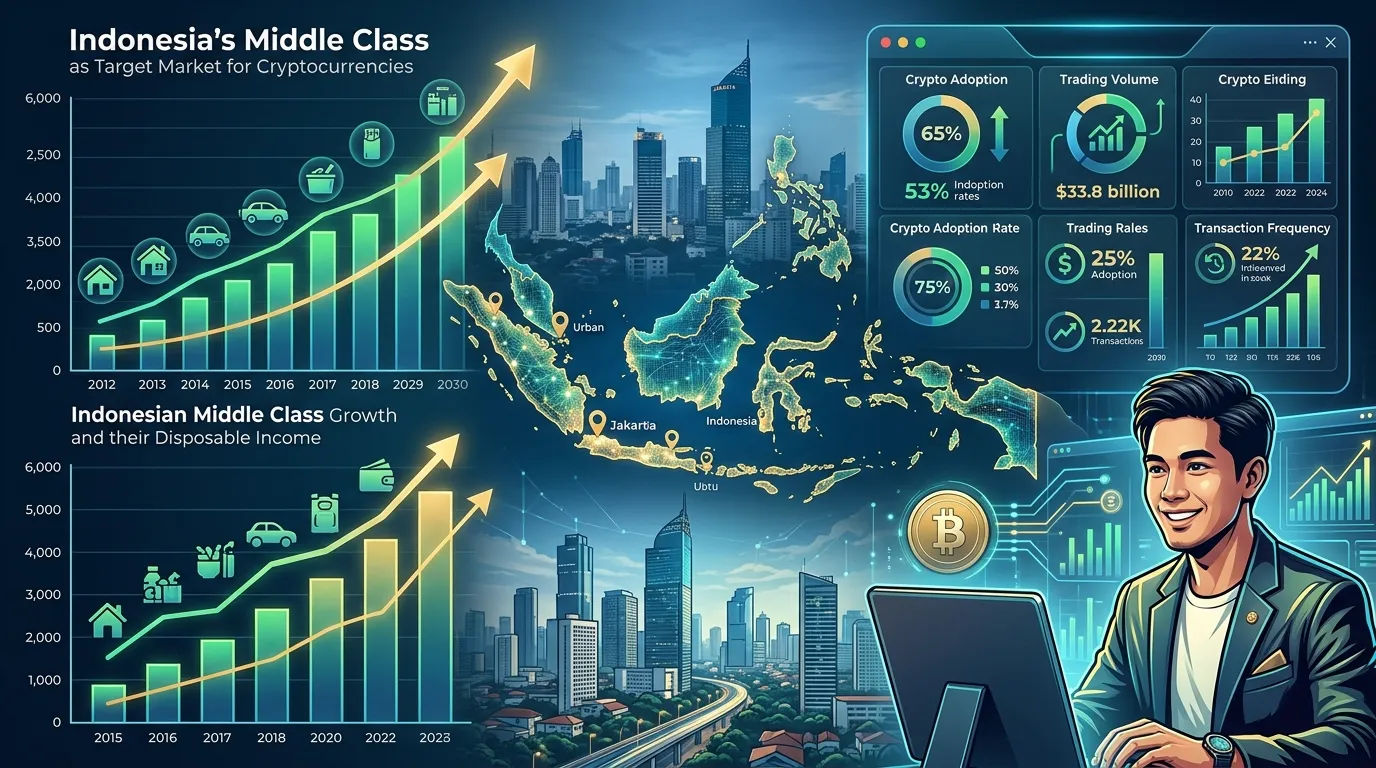 Statistik kelas menengah Indonesia sebagai target pasar kripto