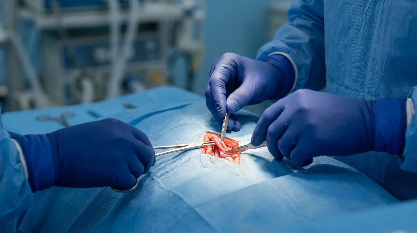 Prosedur pembedahan minor vasektomi pada saluran vas deferens