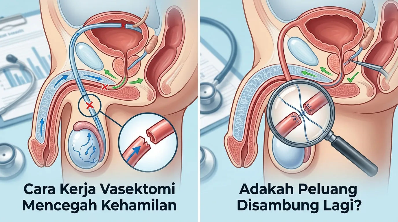 Cara Kerja Vasektomi Mencegah Kehamilan, Adakah Peluang Disambung Lagi?