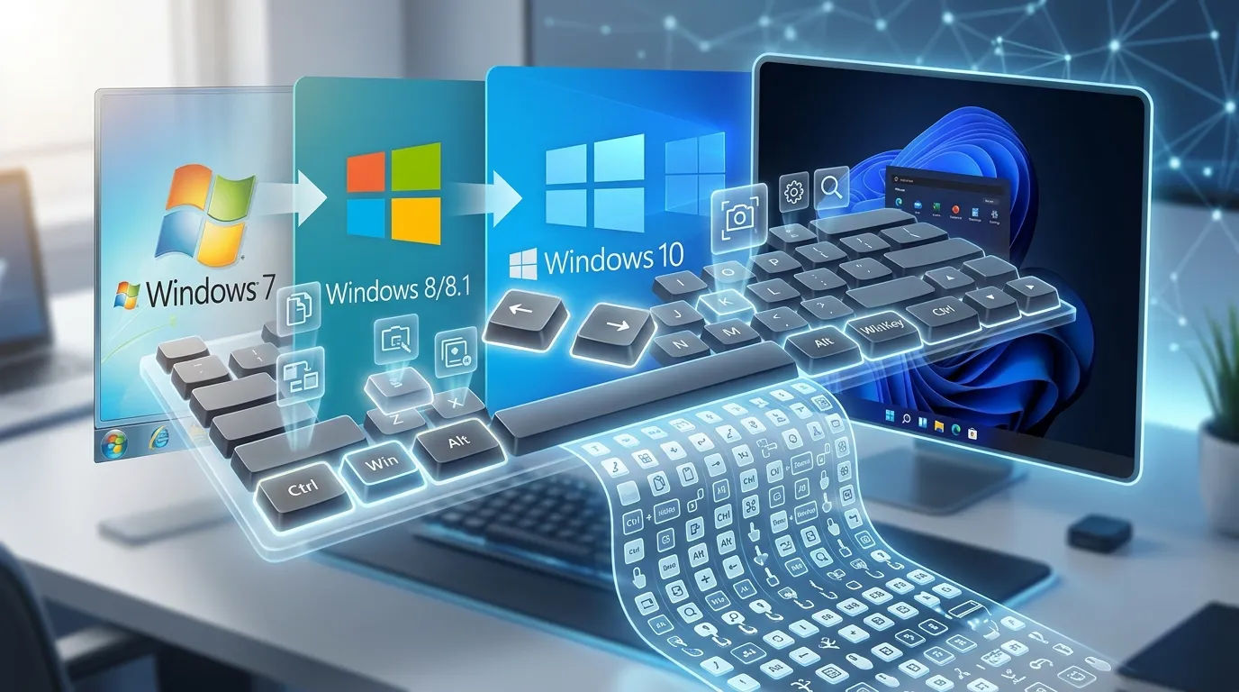 Mengenal Shortcut Keyboard Windows 7 hingga Windows 11: Update Lengkap 200 Shortcut dari Era TheWindowsClub.com