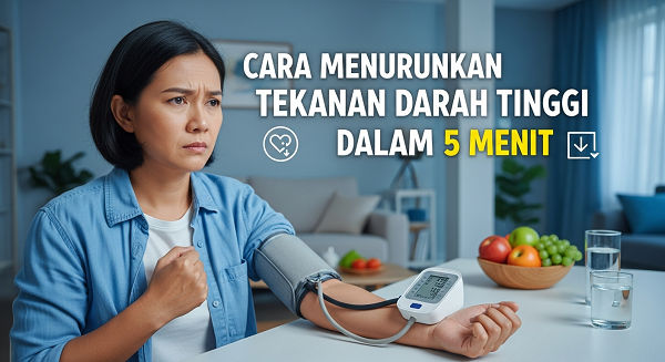 Cara Menurunkan Tekanan Darah Tinggi Dalam 5 Menit