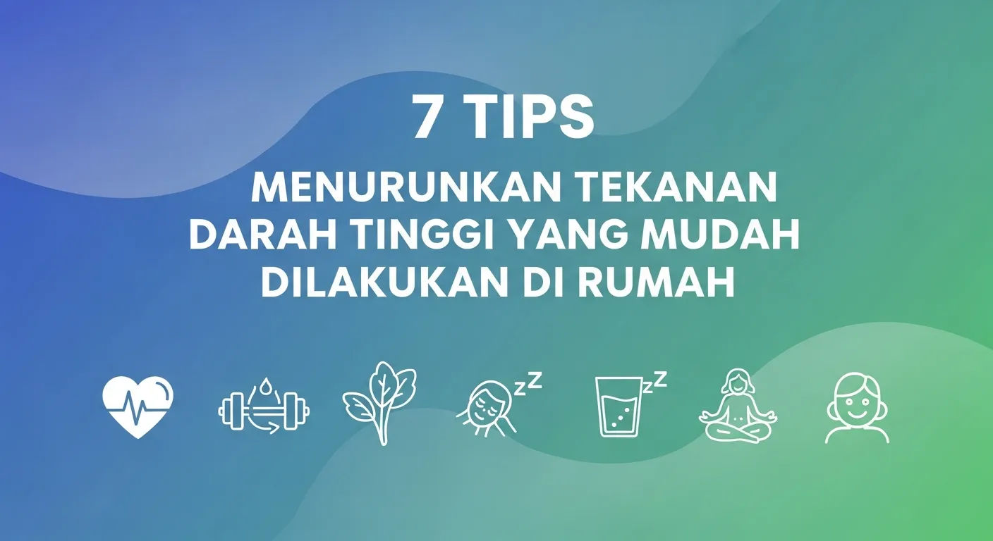 7 Tips Menurunkan Tekanan Darah Tinggi di Rumah: Strategi Alami Kendalikan Hipertensi Sesuai Rekomendasi Medis