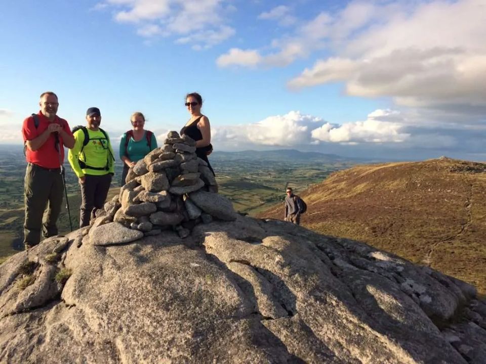 Hikers on Hen Mountain in the Mournes, Northern Ireland