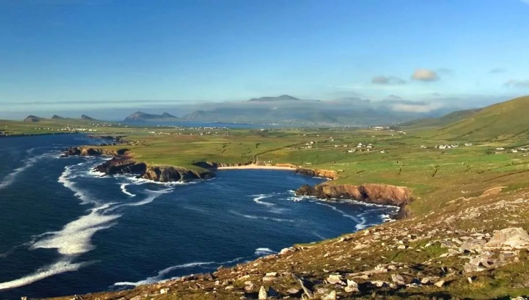 View of beaches and mountains in Kerry