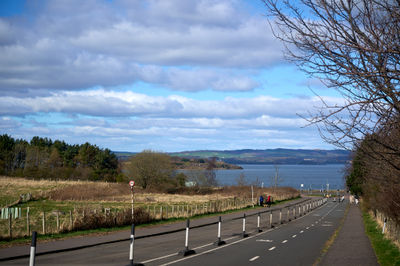 Coastal road along the Firth of Forth