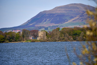 Cyclist along Loch Leven's tranquil shore